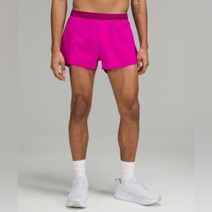 NWOT Lululemon Fast and Free Reflective Short 3" Purple Highlight Size Small